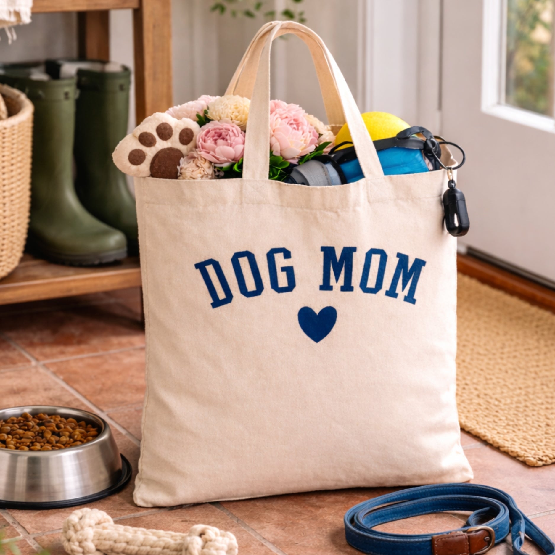 'Dog Mom at Heart' Jumbo Tote (FREE $80+ from Pets)