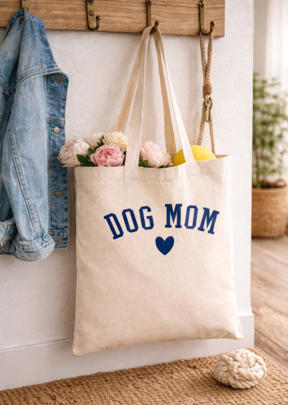 'Dog Mom at Heart' Jumbo Tote (FREE $80+ from Pets)