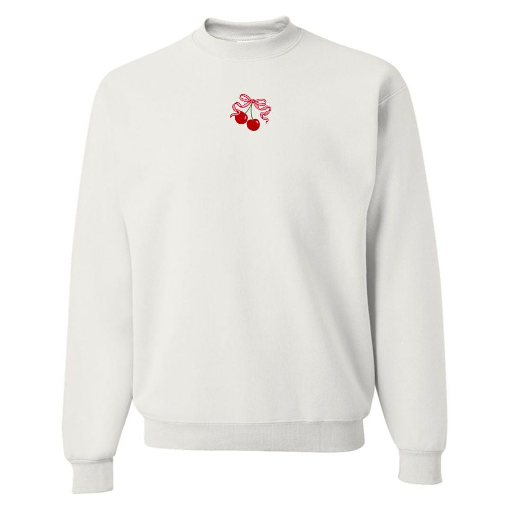 'Bow Cherries' Crewneck Sweatshirt