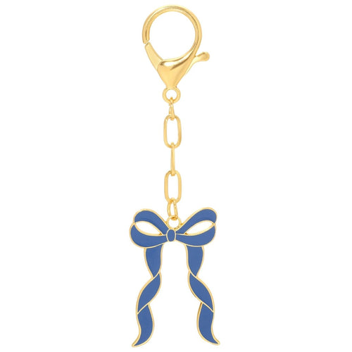 'Blue Bow' Keychain Bag Charm