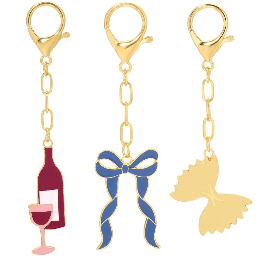 'Wine' Keychain Bag Charm