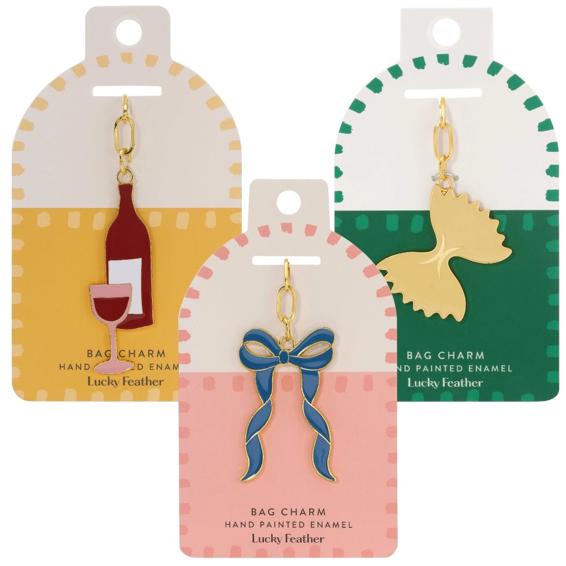 'Pasta' Keychain Bag Charm