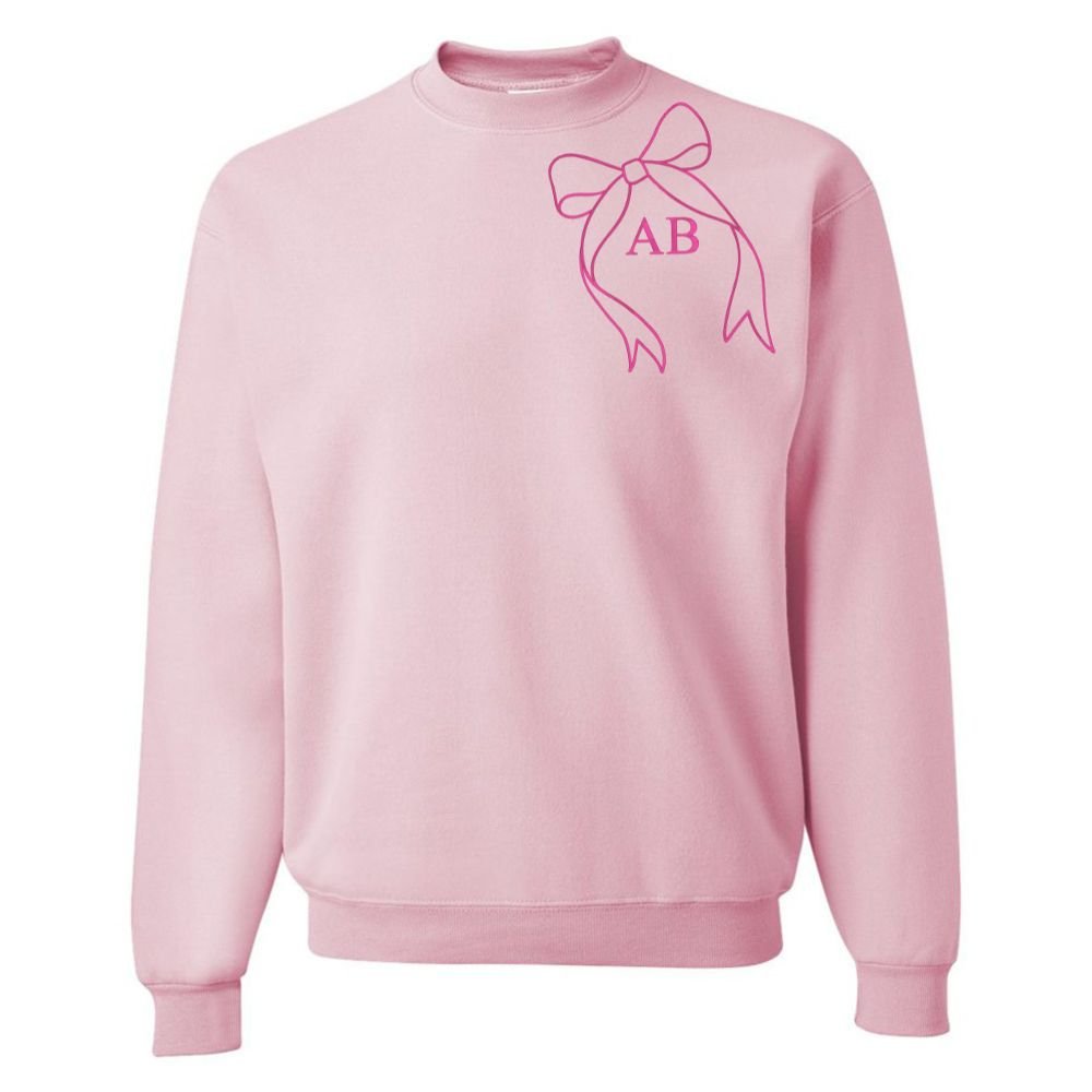 Initialed 'Big Bow' Crewneck Sweatshirt