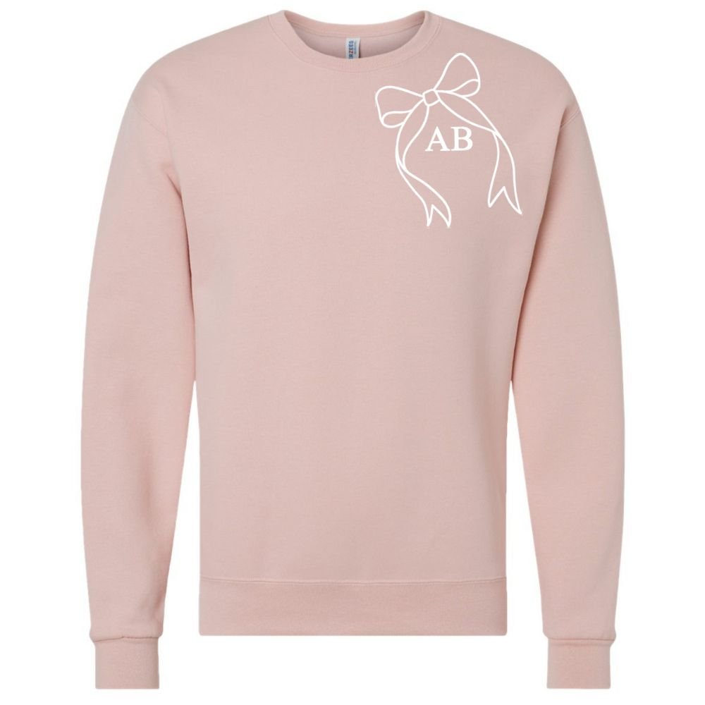 Initialed 'Big Bow' Crewneck Sweatshirt