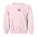 Kids Initialed 'Tiny Bow' Crewneck Sweatshirt