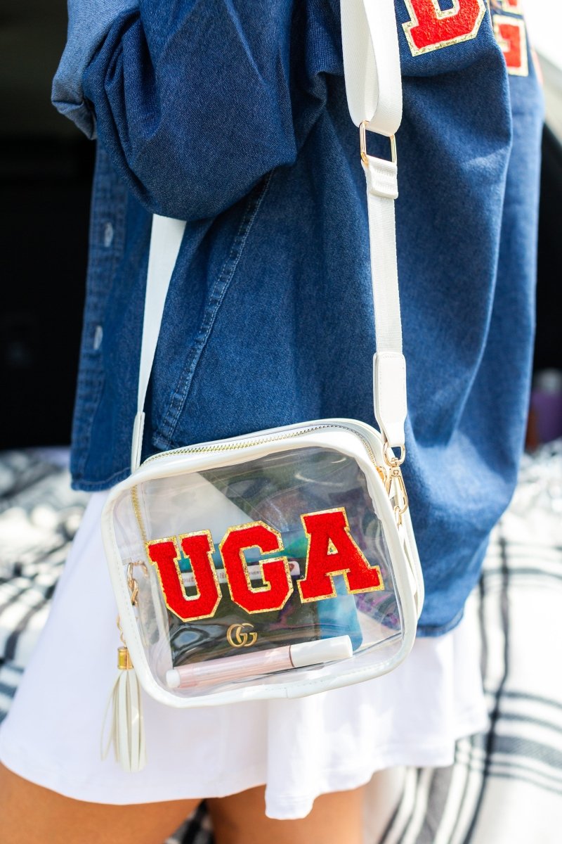 Make It Yours™ Letter Patch Clear Stadium Crossbody Bag