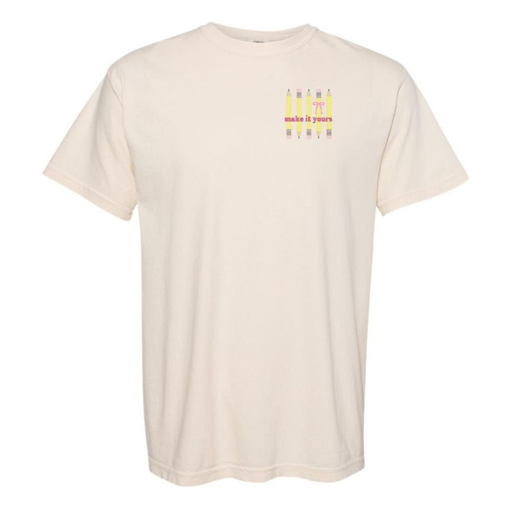 Make It Yours™ 'Bow & Pencil' T-Shirt