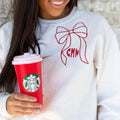 Monogrammed 'Big Bow' Crewneck Sweatshirt