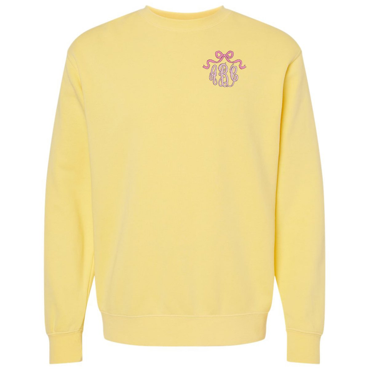 Monogrammed 'Bow' Cozy Crew