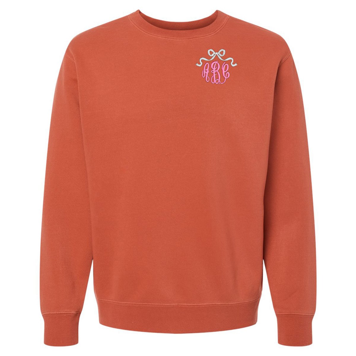 Monogrammed 'Bow' Cozy Crew