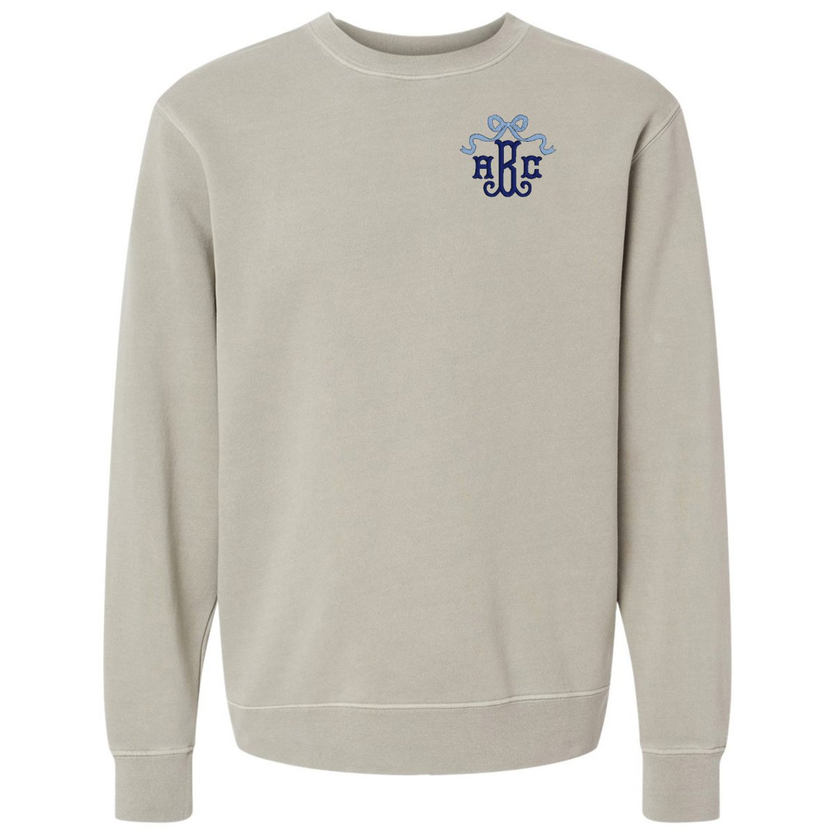 Monogrammed 'Bow' Cozy Crew