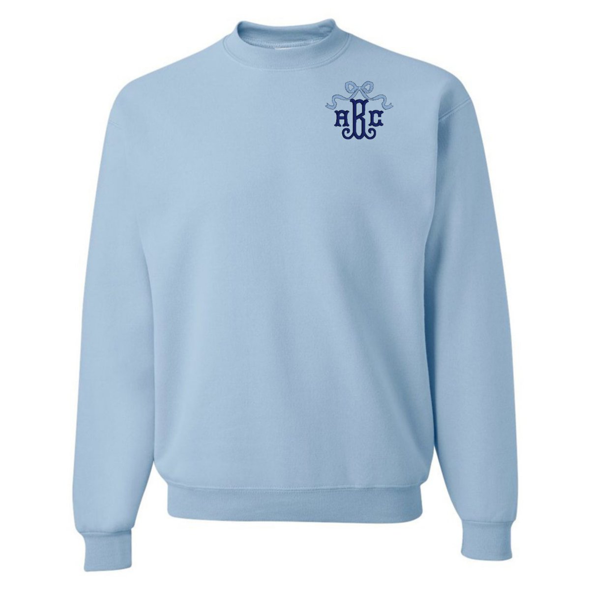 Monogrammed 'Bow' Crewneck Sweatshirt
