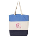 Monogrammed Colorblock Tote