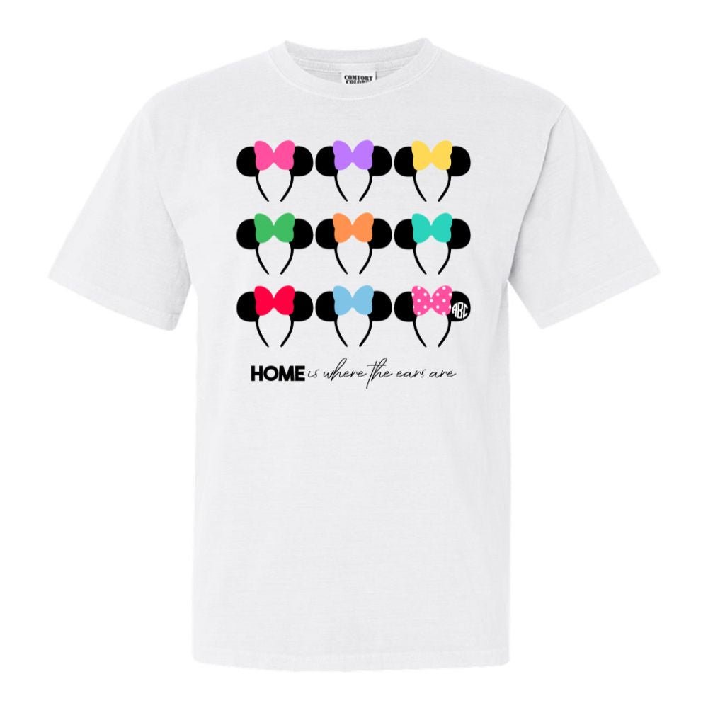 Monogrammed 'Home Is Where The Ears Are' T-Shirt