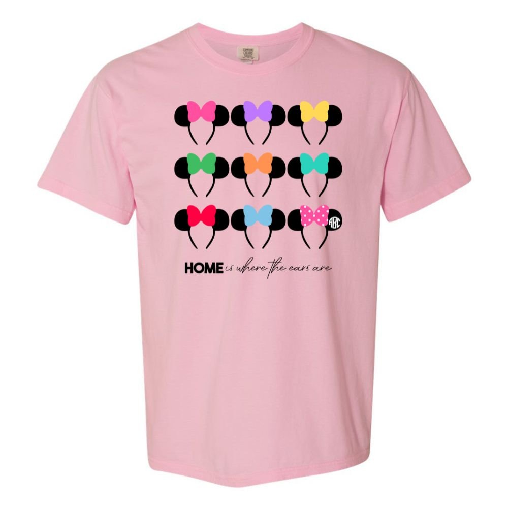 Monogrammed 'Home Is Where The Ears Are' T-Shirt