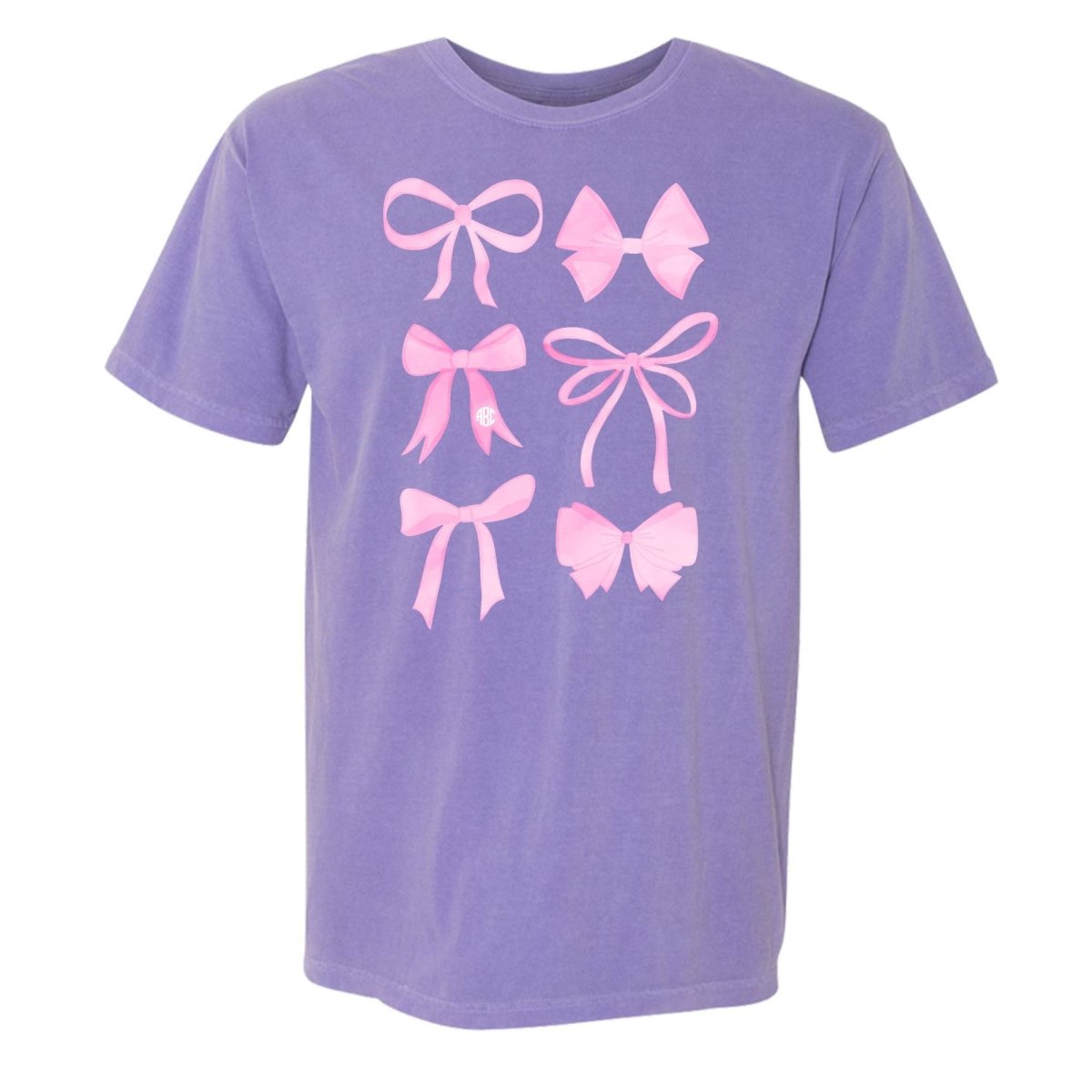 Monogrammed 'Watercolor Bows' T-Shirt