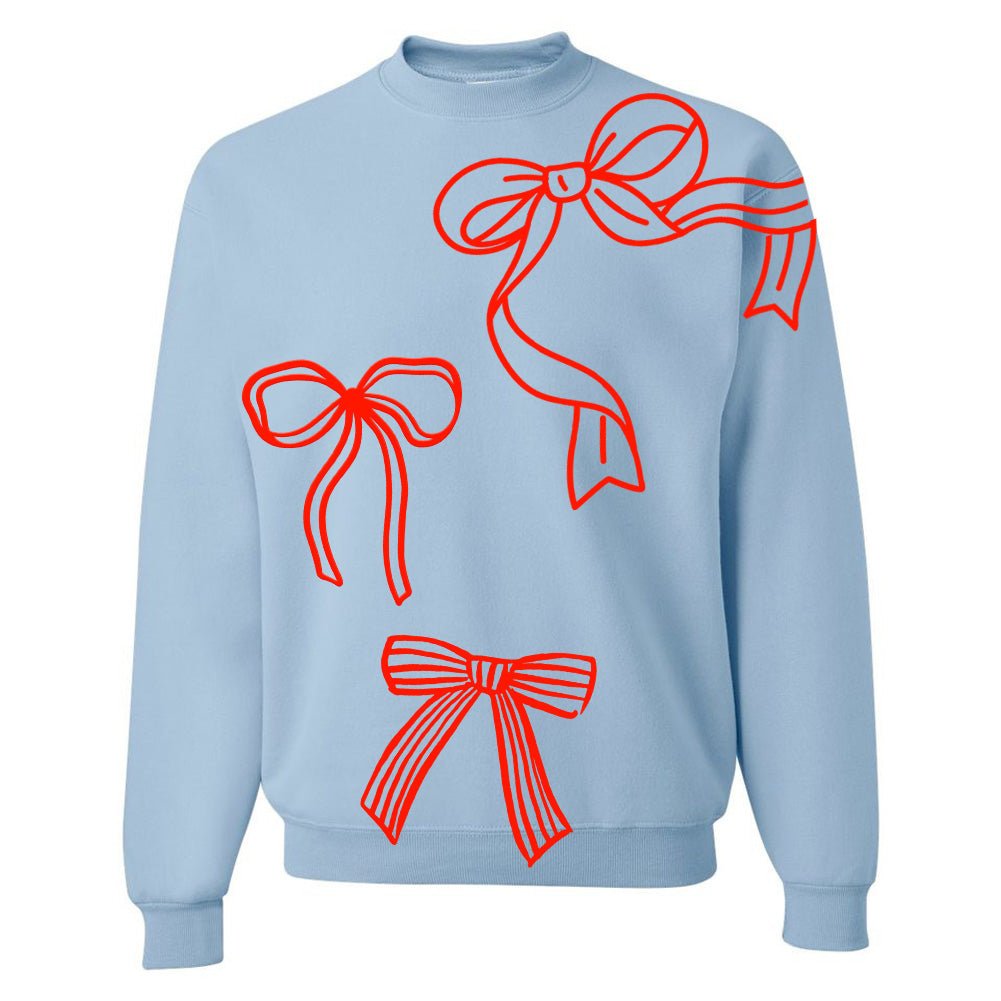 PUFF 'Red Bows' Crewneck Sweatshirt
