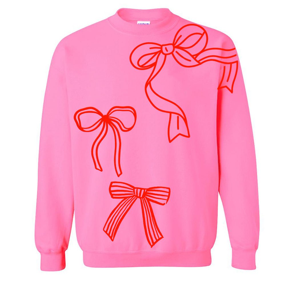 PUFF 'Red Bows' Crewneck Sweatshirt