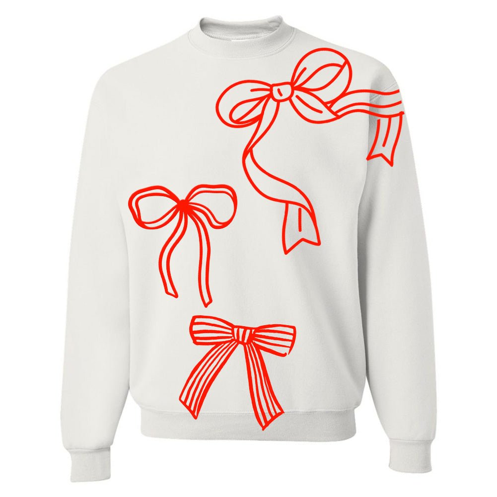PUFF 'Red Bows' Crewneck Sweatshirt