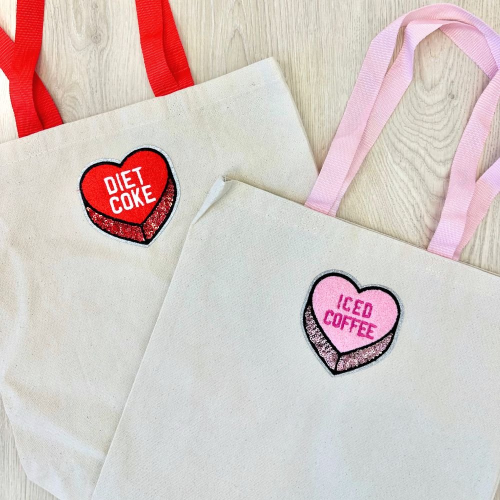 'Sip & Sparkle' Canvas Tote