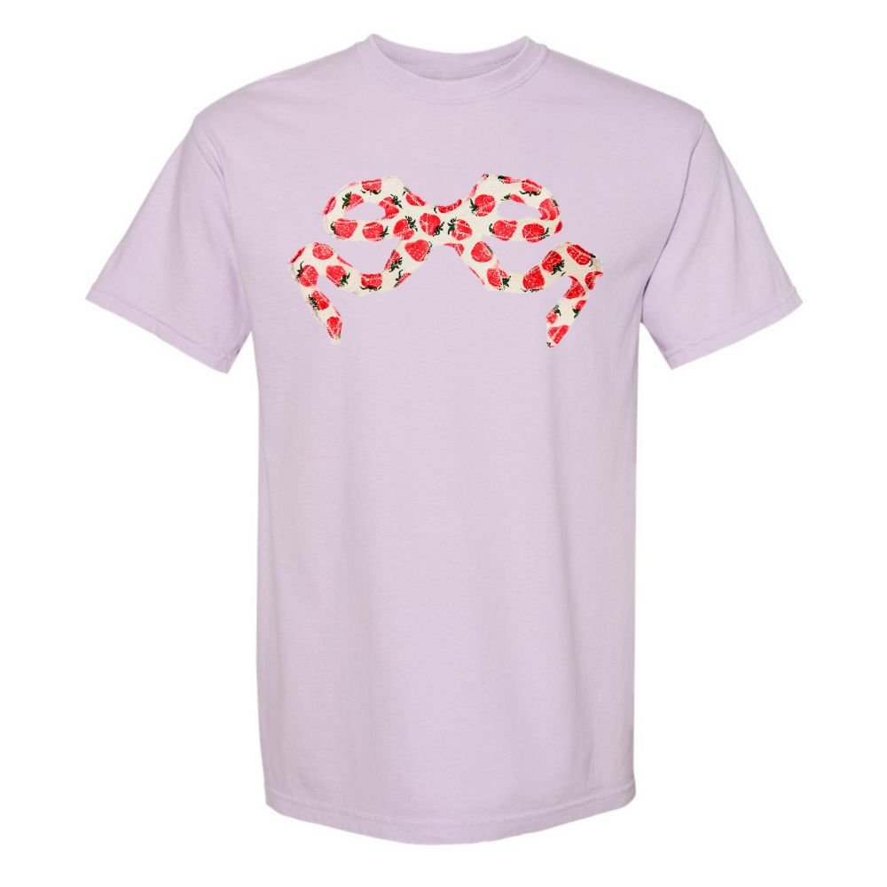 'Strawberry Charm' Appliqué Stitch T-Shirt