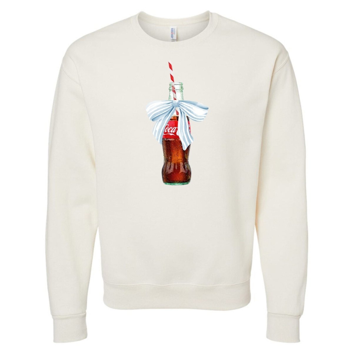 'Vintage Soda With Bow' Crewneck Sweatshirt